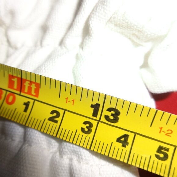 Free People size XS white paper bag waist jeans chino style, side & back pockets - Picture 9 of 12